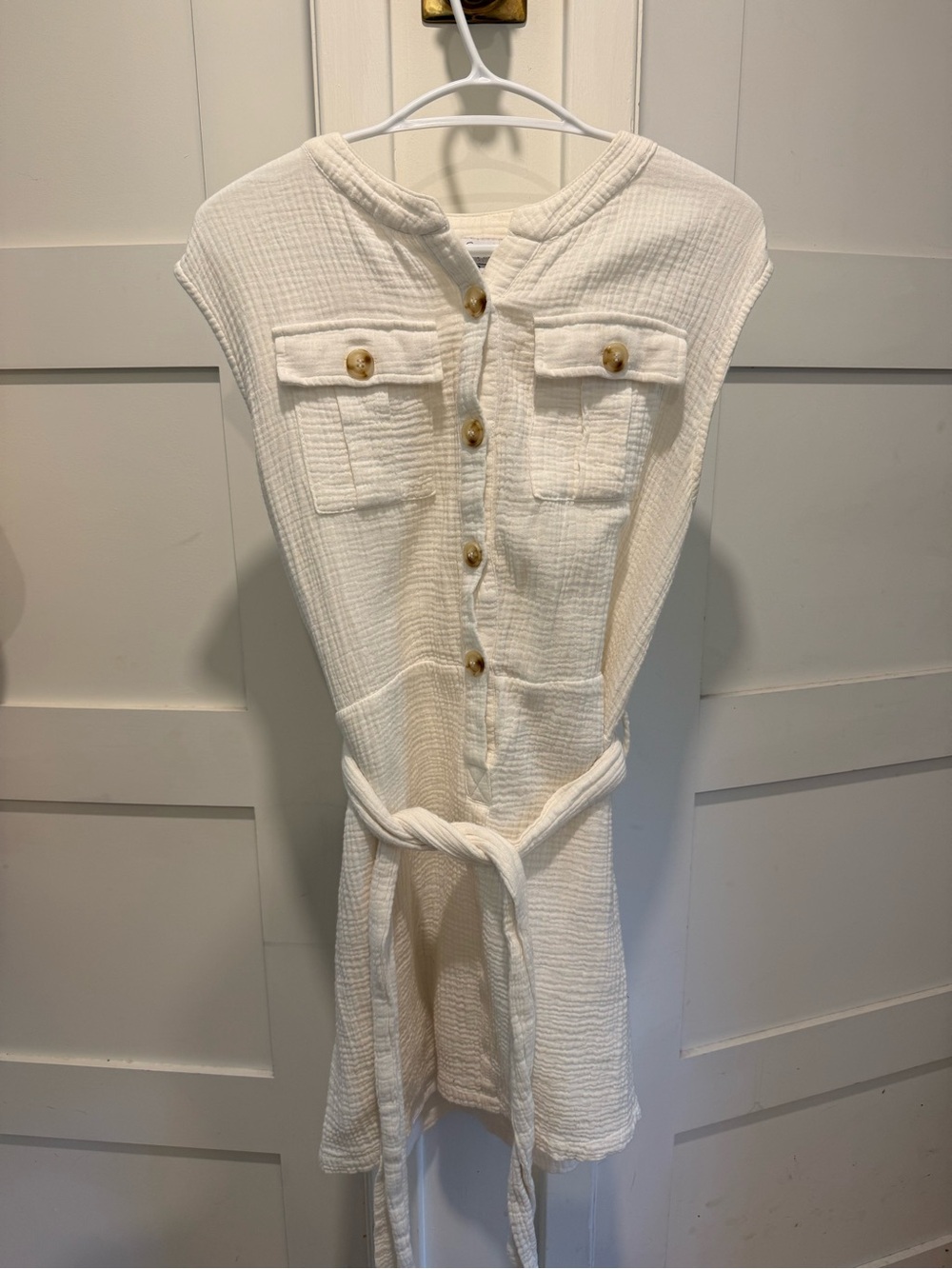 Sabo Skirt Button-Front Tunic dress